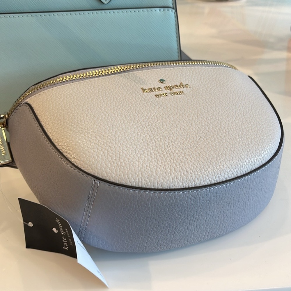 Kate Spade Lena Belt Waist Bag Fanny Pack Mountain Grey NWT - Picture 6 of 16